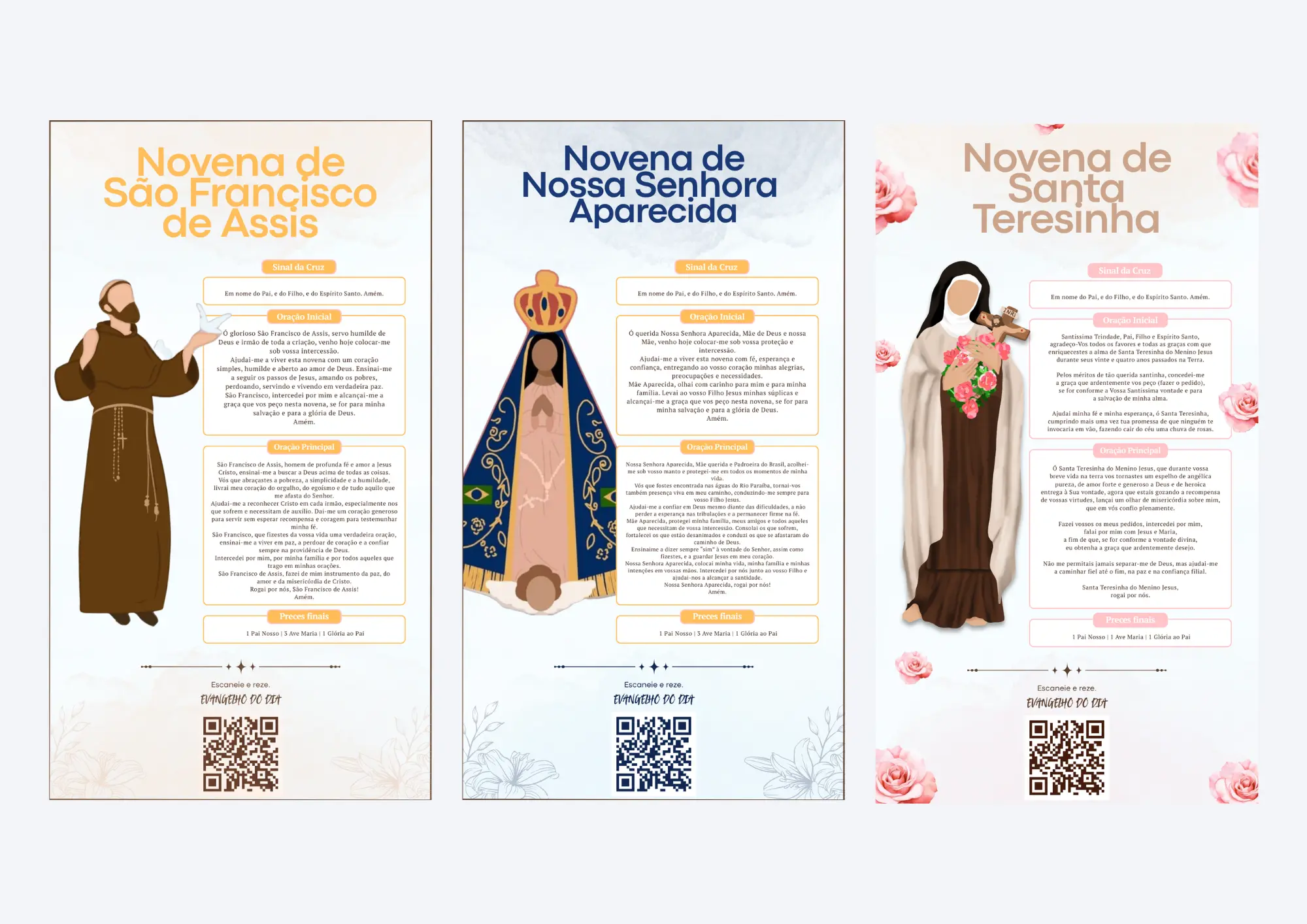 Coleção Novenas de Fé com QR Code
