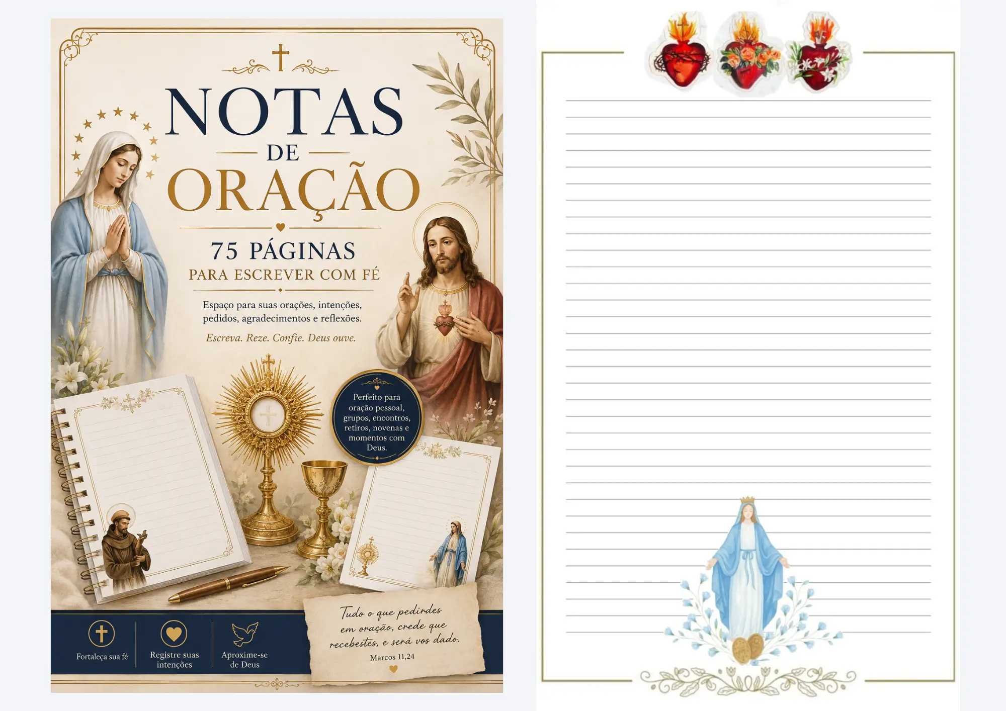 Páginas Devocionais Notas de Oração